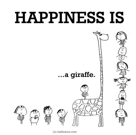 Happiness: HAPPINESS IS...a giraffe.