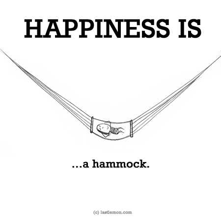 Happiness: HAPPINESS IS...a hammock.