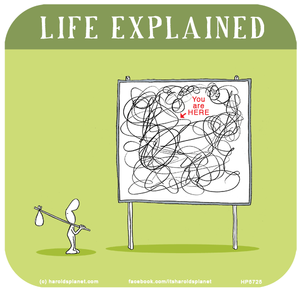 Harold's Planet: Life explained: You are here