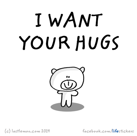 Stickers for Life: I want your hug
