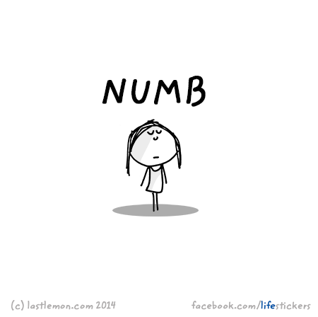 Stickers for Life: Numb