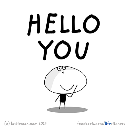 Stickers for Life: Hello you