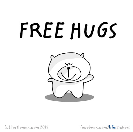 Stickers for Life: Free hugs