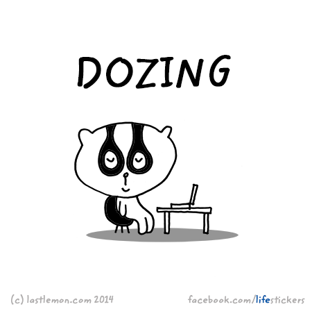 Stickers for Life: Dozing