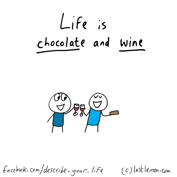 Life...: Life is chocolate & wine