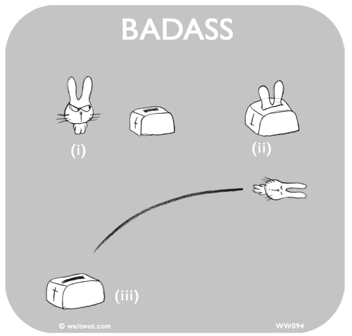 Waitwot: Badass bunny and toaster