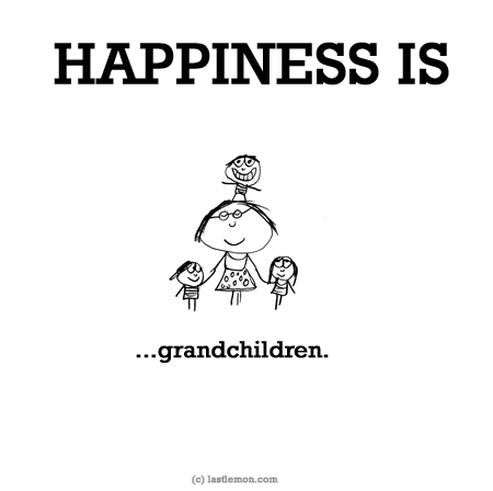 Happiness: HAPPINESS IS...grandchildren.