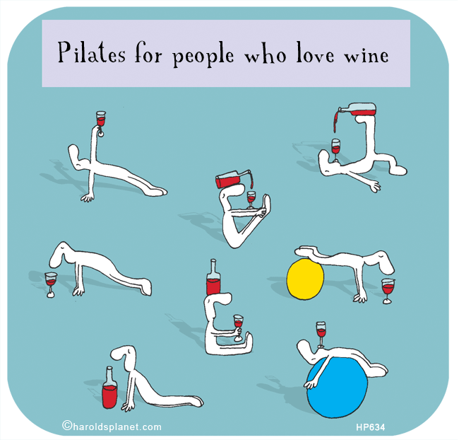 Harold's Planet: Pilates for people who love wine