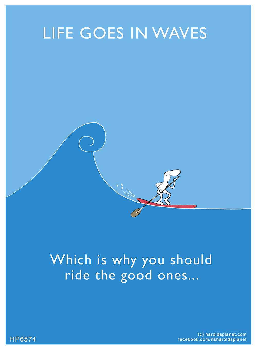 Harold's Planet: LIFE GOES IN WAVES - which is why you should ride the good ones....