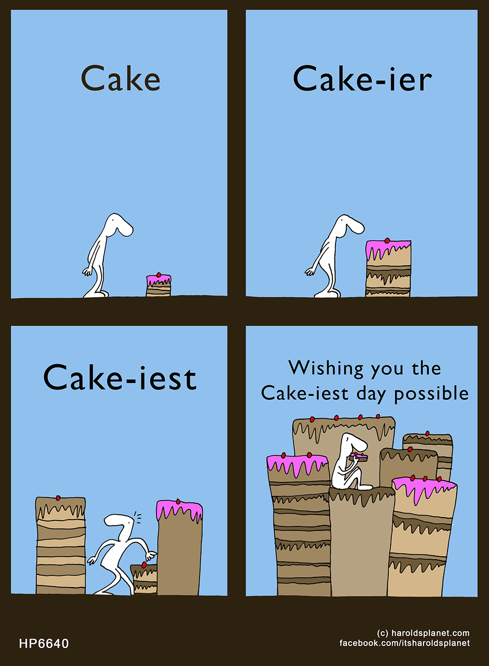Harold's Planet: Cake, Cake-ier, Cake-iest