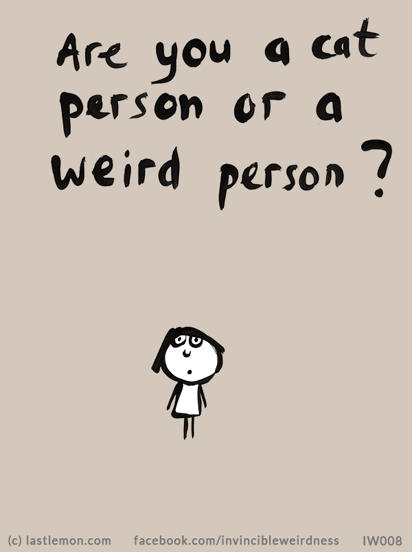 Invincible Weirdness: are you a cat person or a weird person