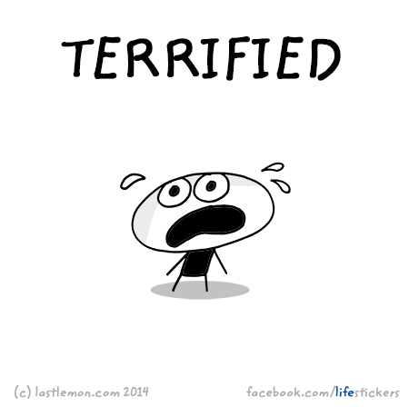 Stickers for Life: Terrified