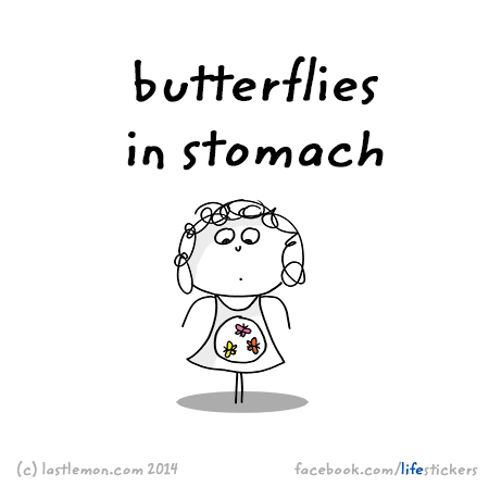 Stickers for Life: Butterflies in stomach