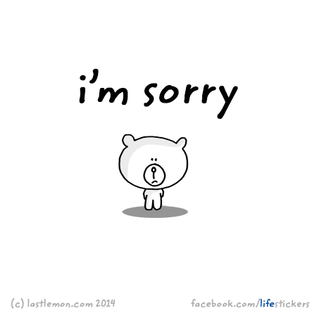 Stickers for Life: I'm sorry
