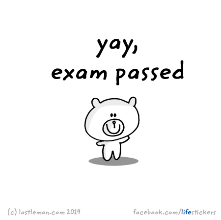 Stickers for Life: Yay, exam passed