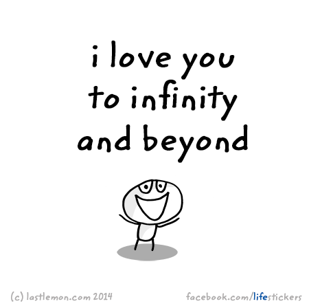 Stickers for Life: I love you to infinity and beyond
