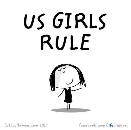 Stickers for Life: Us girls rule