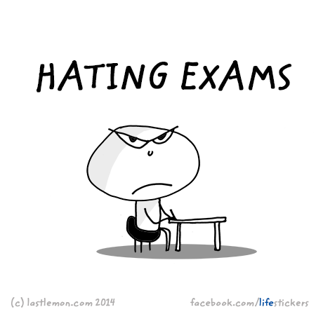 Stickers for Life: Hating exams