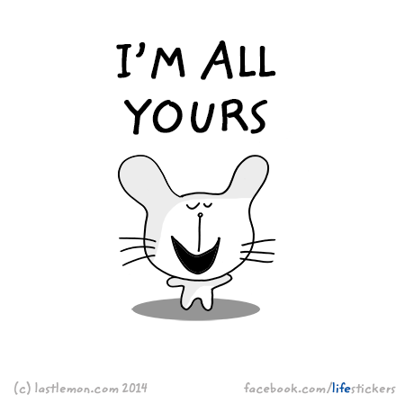 Stickers for Life: I'm all yours