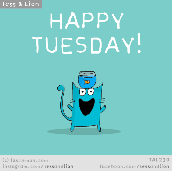 Tess and Lion: Happy Tuesday!