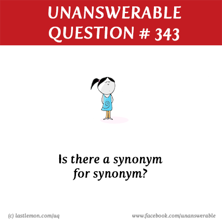 : Is there a synonym for synonym?