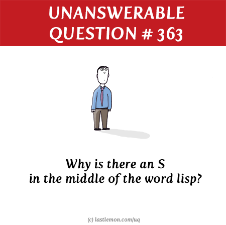 : Why is there as S in the middle of the word lisp?