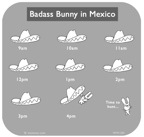 Waitwot: Badass Bunny in Mexico